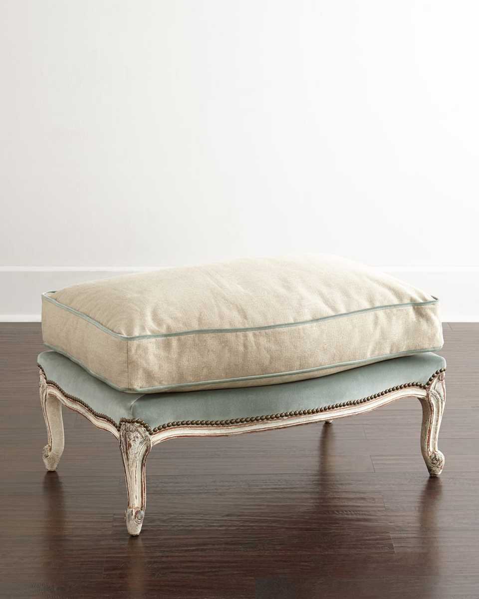 Misty Bergere Ottoman